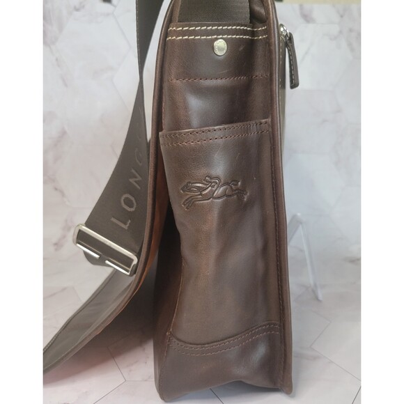 Longchamp Mocha Cavalier Medium Messenger Bag COA - Picture 6 of 15